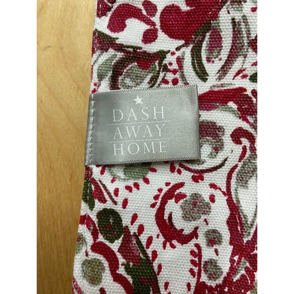 Christmas Holiday Red Paisley Print Table Runner 73 x 15 Dash Away Home - Picture 3 of 7